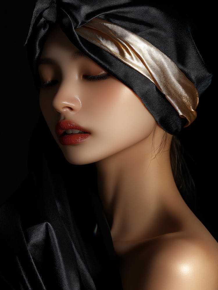 Porträt einer Frau mit Turban