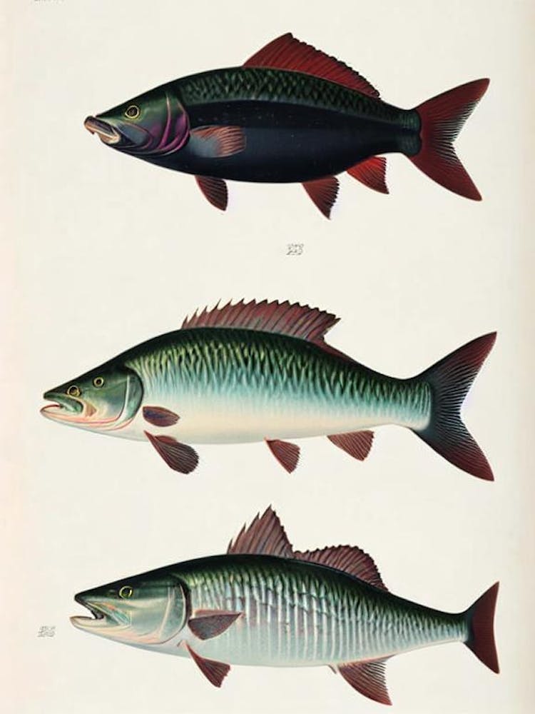 Atlantic Sturgeon Vintage Poster