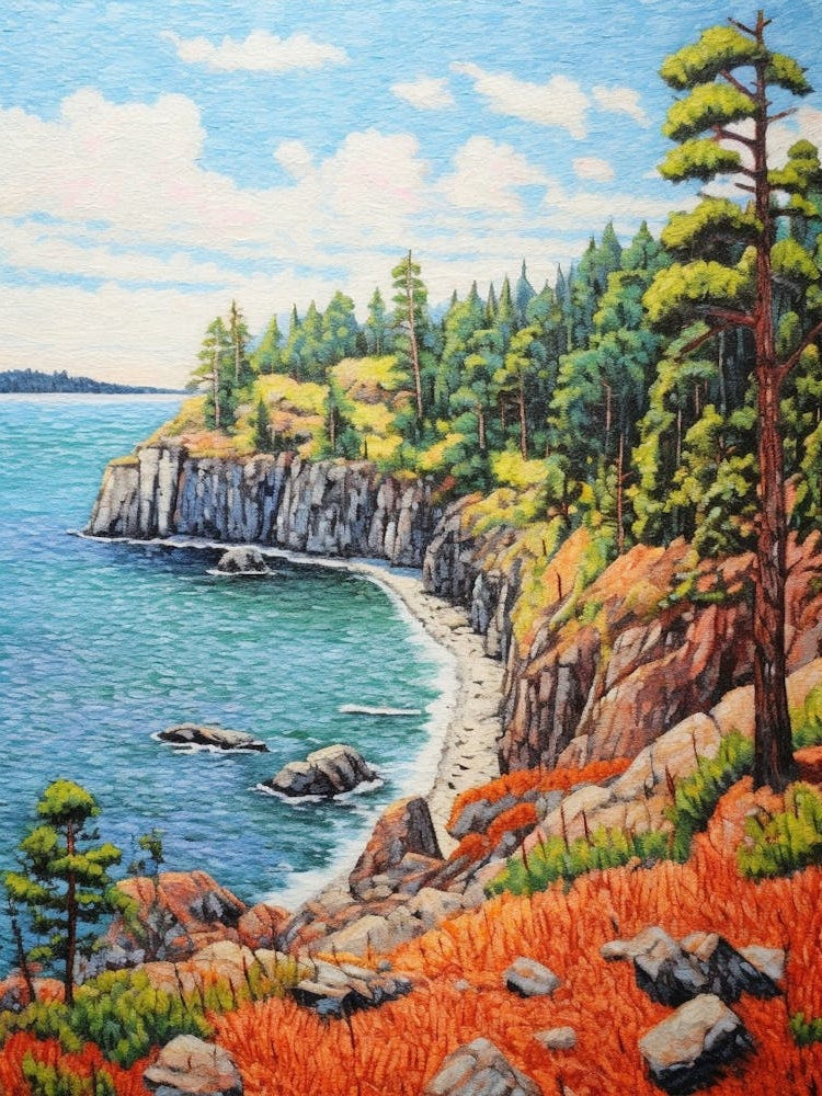 Deception Pass State Park Retro Pop Art 11