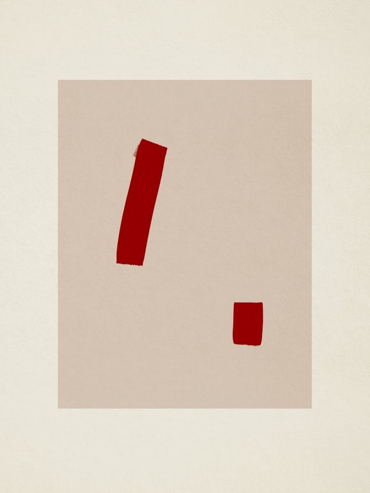Abstract Red Composition 03