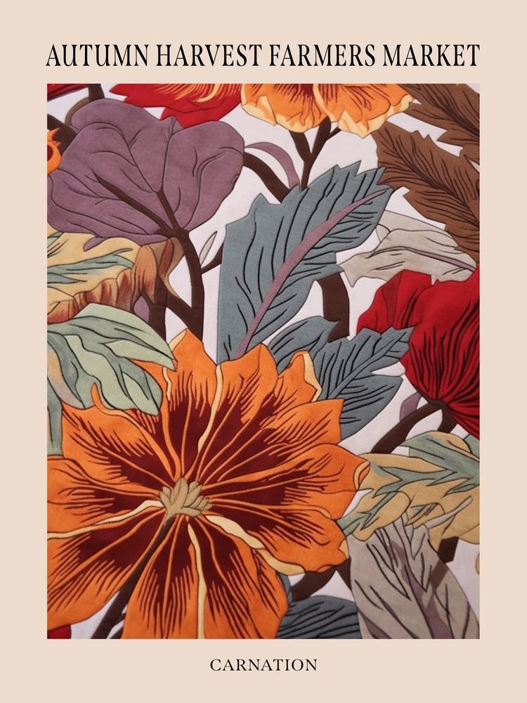 Fall Botanicals Carnation 1 Poster