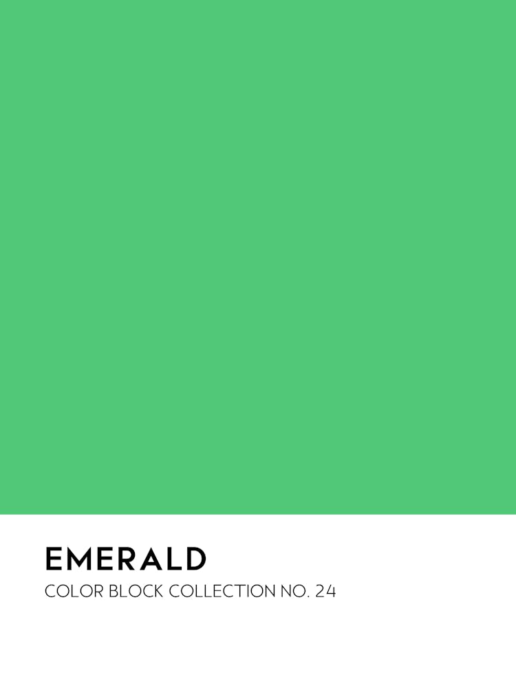 Emerald Color Block Collection Wall