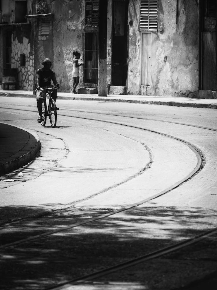 Urban Cyclist Of Havana