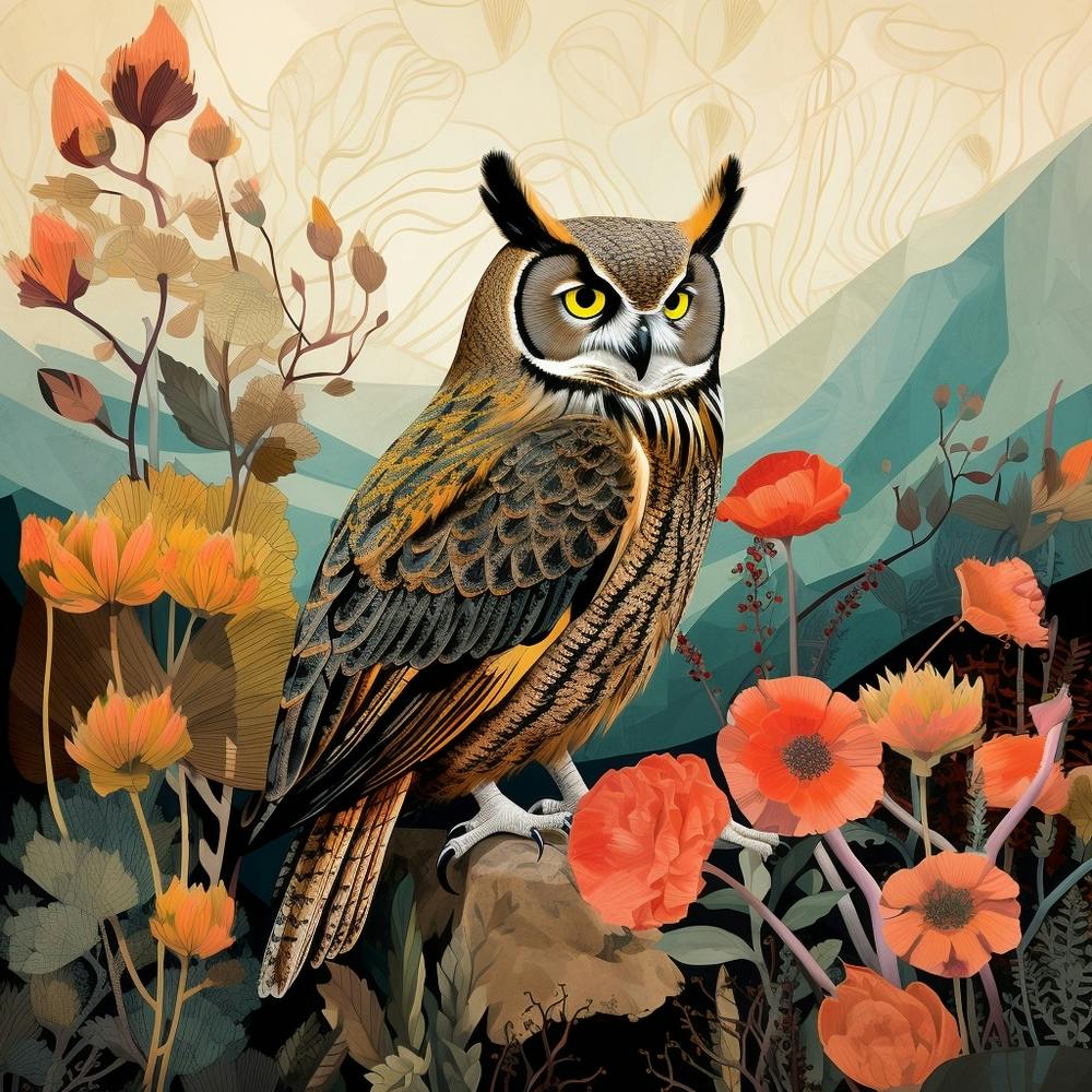 Bird In Nature Great Horned Owl 3