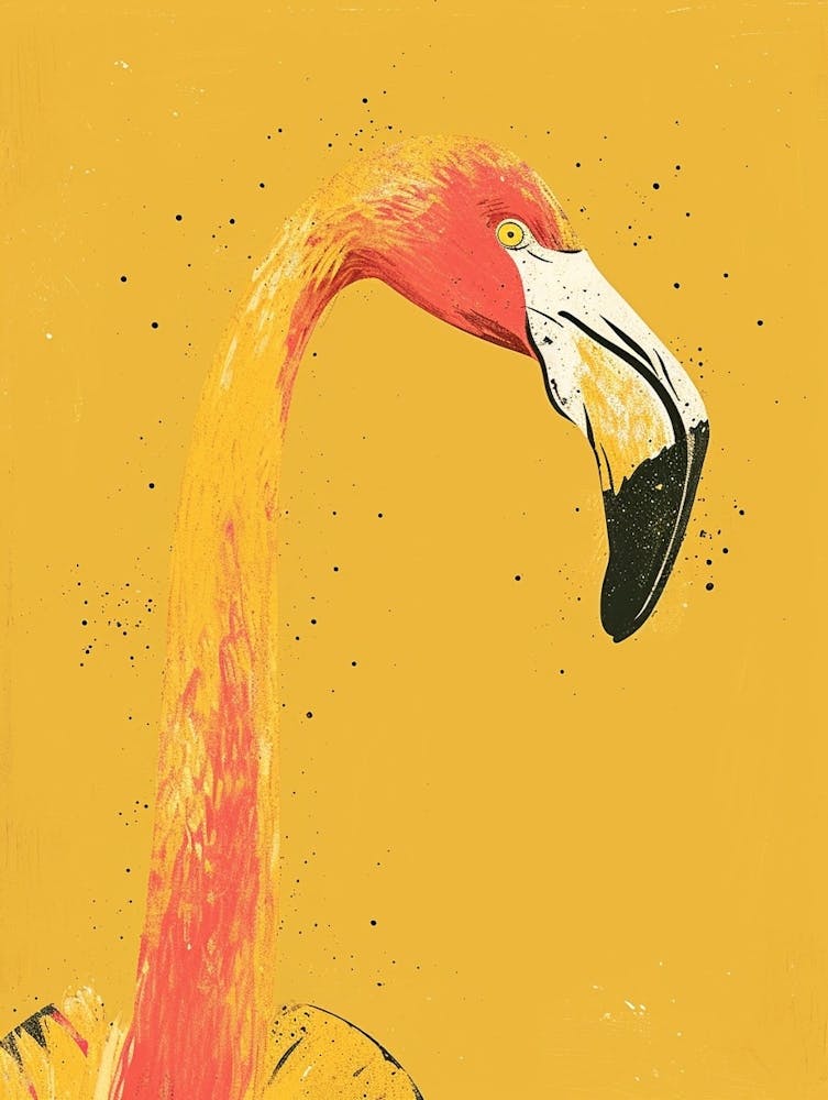 Yellow Flamingo 2