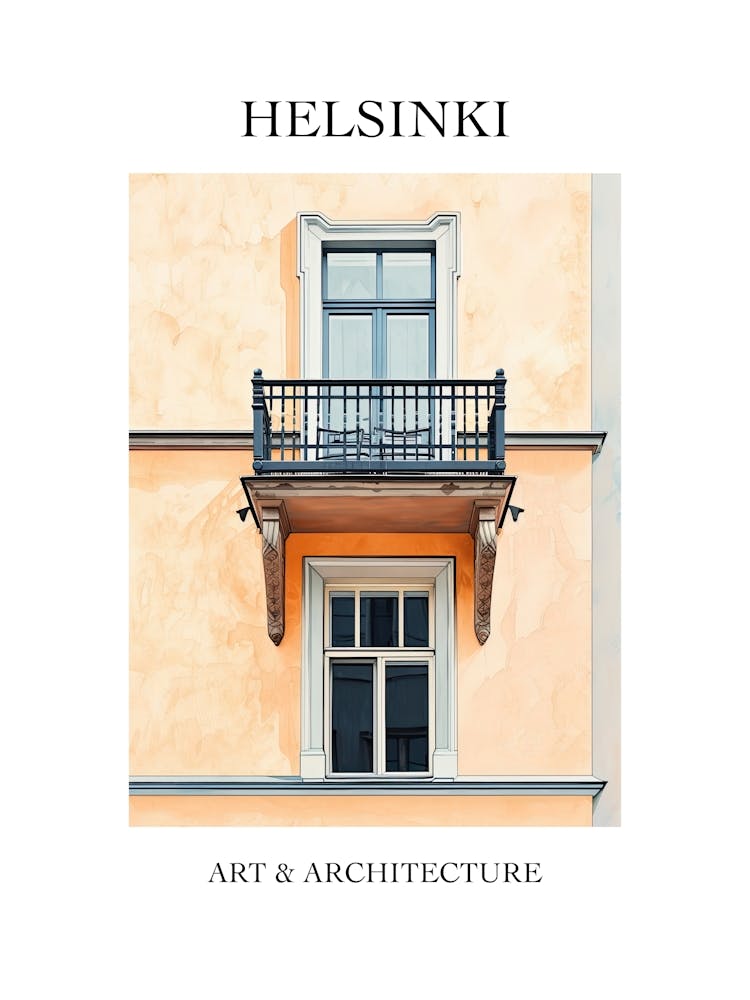 Helsinki Travel And Architecture Poster 4