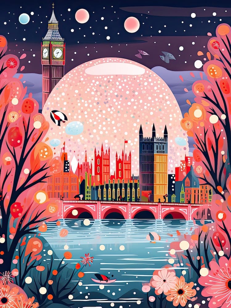 London, Illustration In The Style Of Pop Art 1