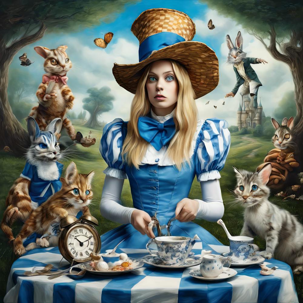 Tea Time Whimsy: Among the Fanciful Felines of Wonderland Series