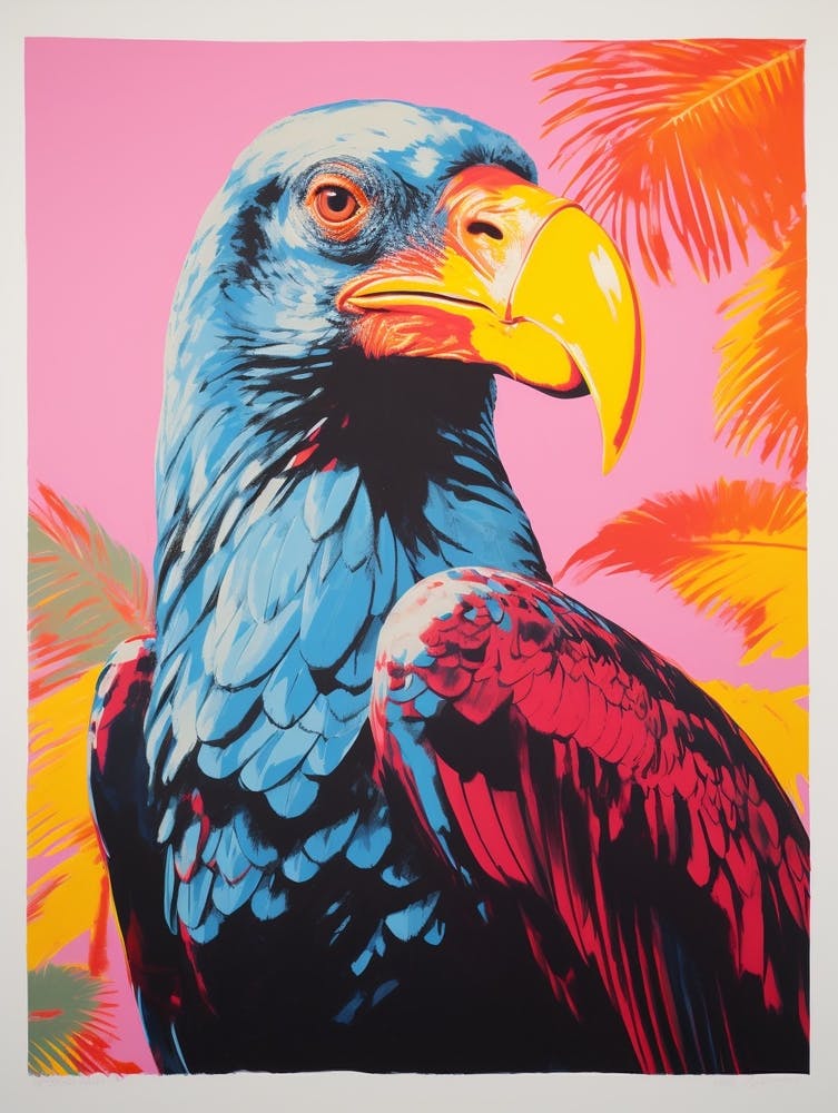 Colourful Bird Painting California Condor 3
