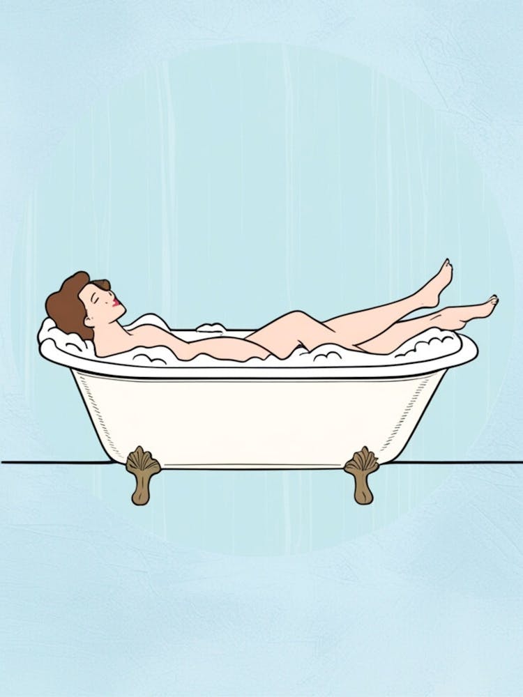 Bathing In A Bathtub 1