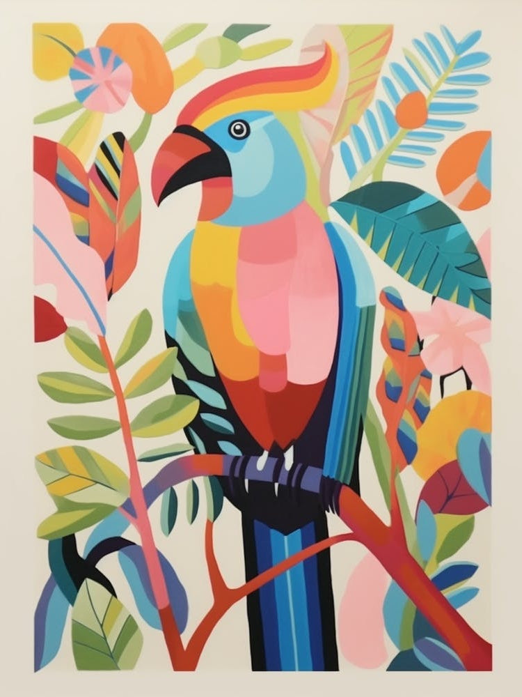Colourful Scandi Bird Parrot 4