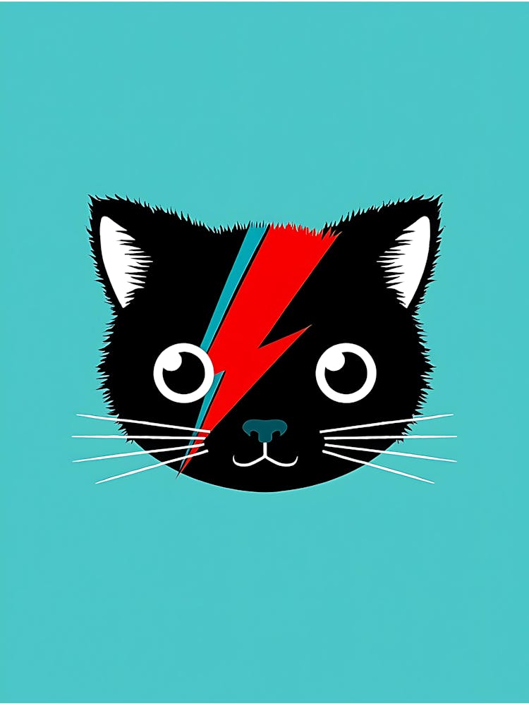 Cat With Lightning Bolt
