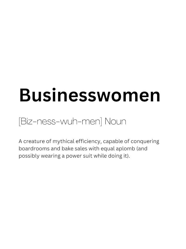 Businesswomen Definition Meaning