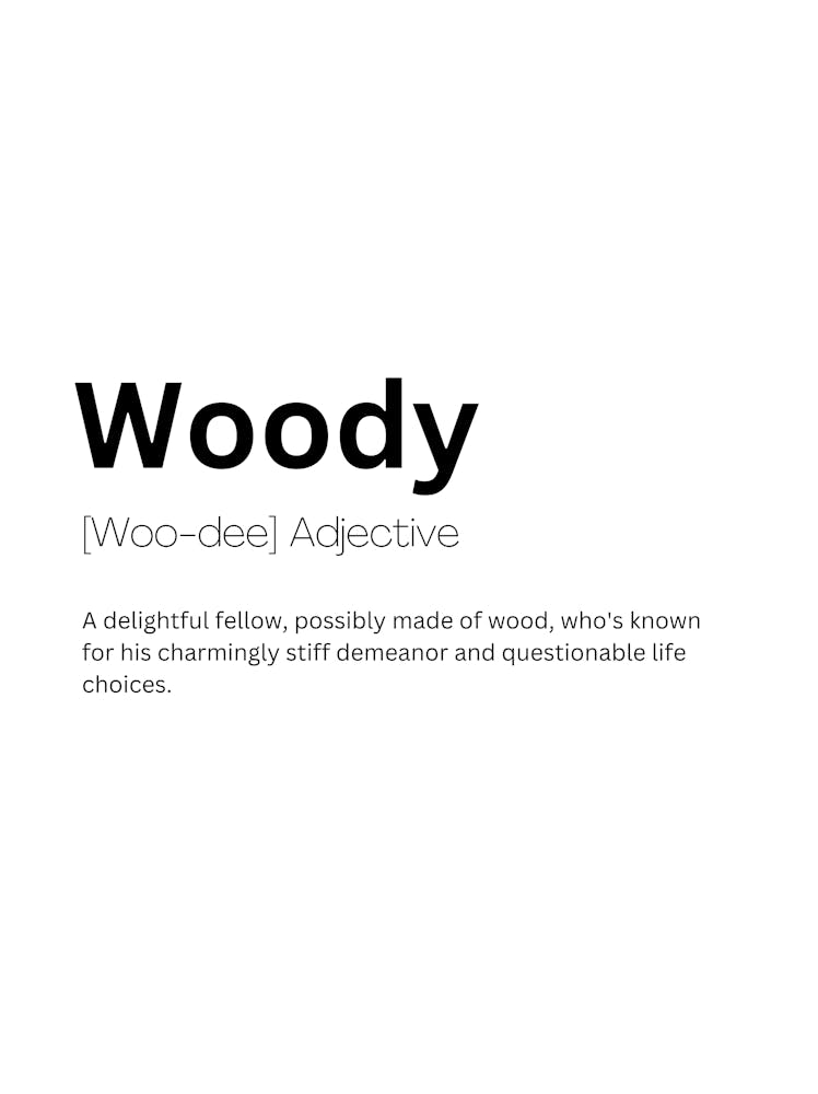 Woody Définition Signification