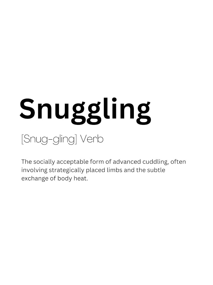 Snuggling Definition Meaning