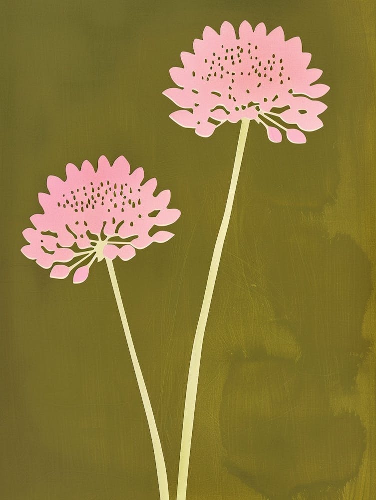 Pink & Green Scabiosa 2