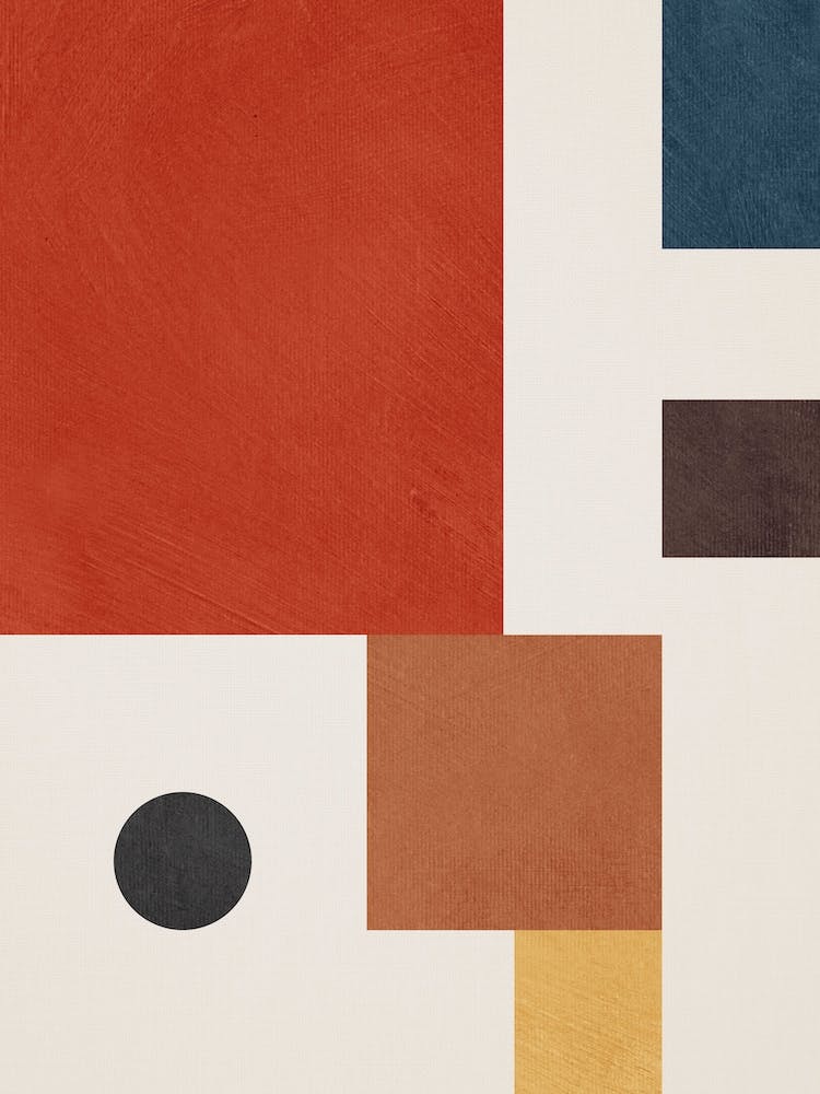 Abstract Geometric Mid Century Modern