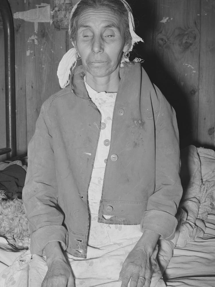 Blind Mexican Woman, Crystal City, Texas By Russell Lee