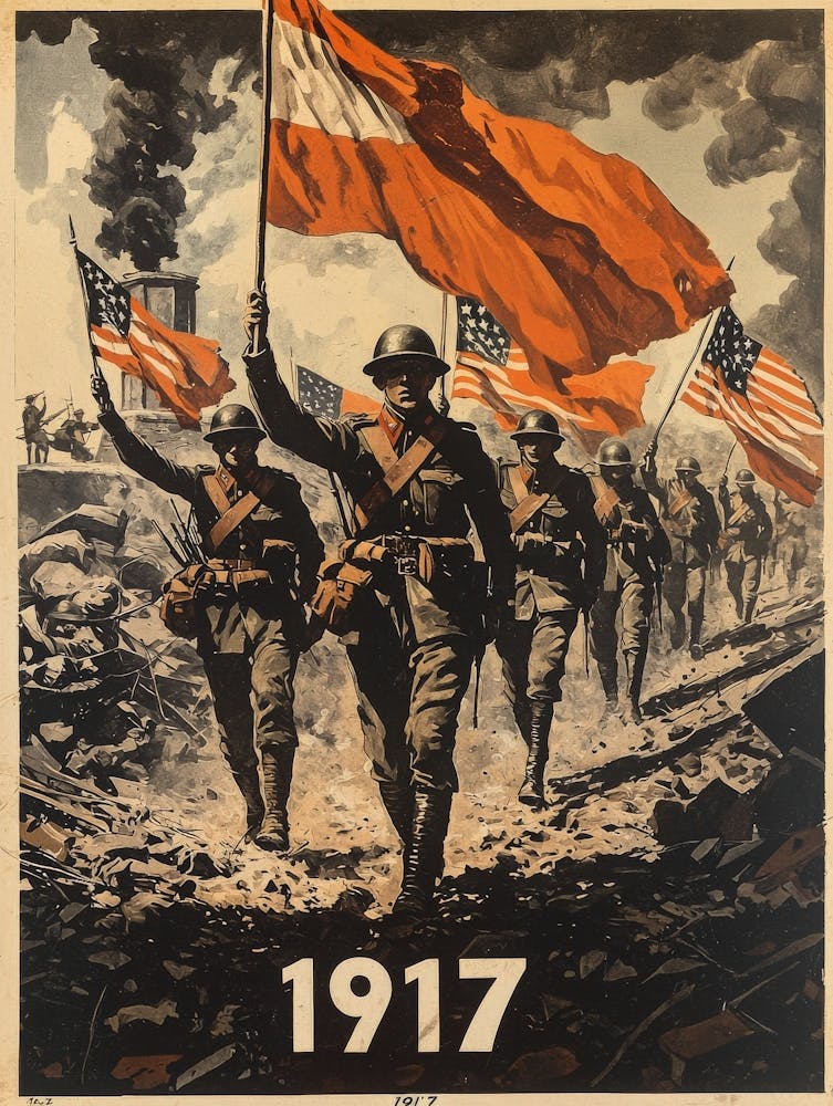 Aihrgdesign A Vintage Wartime Poster From 1917 Featuring Sold Fa767d7c 6791 4724 810a 8e502e578c05 1