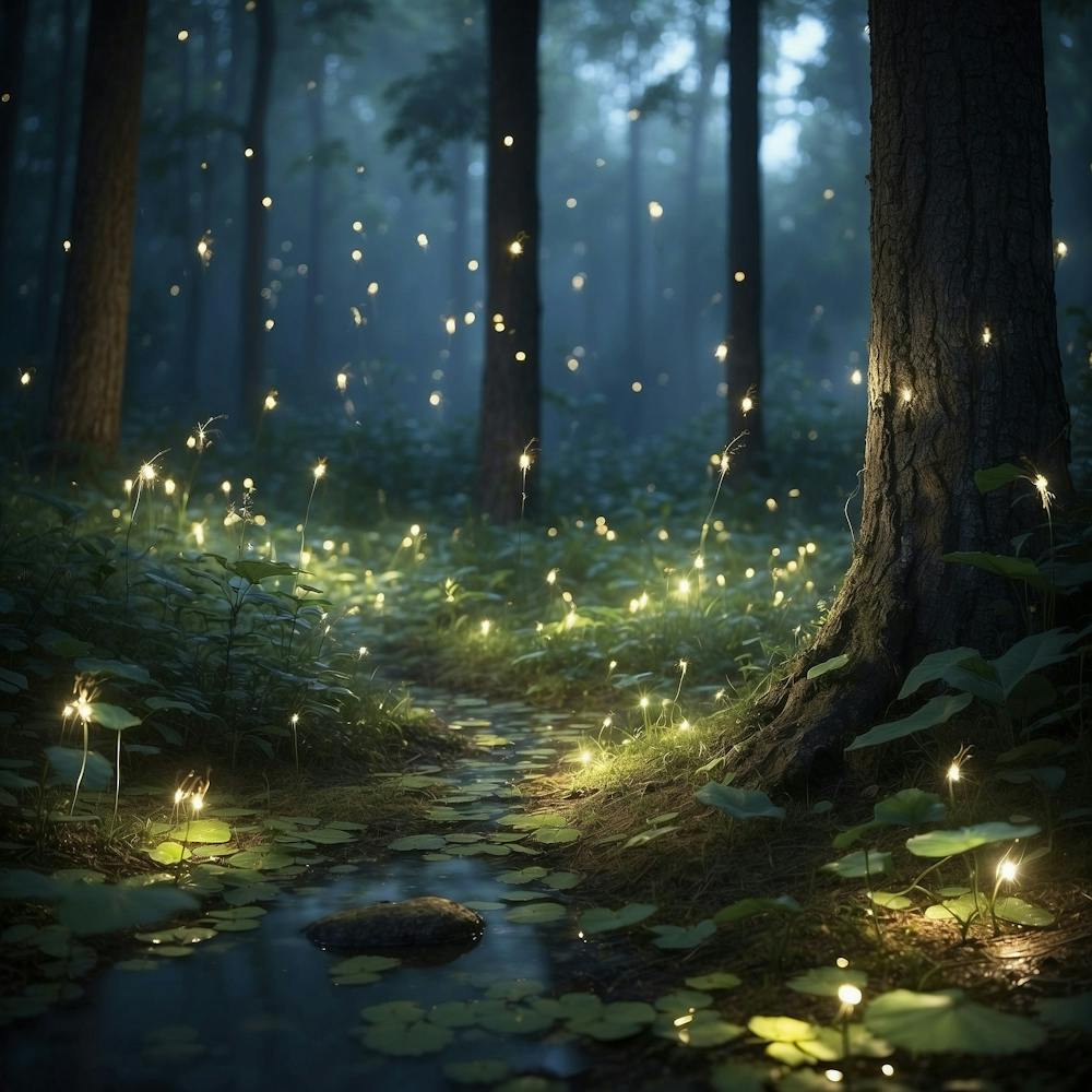 Fireflies In The Forest