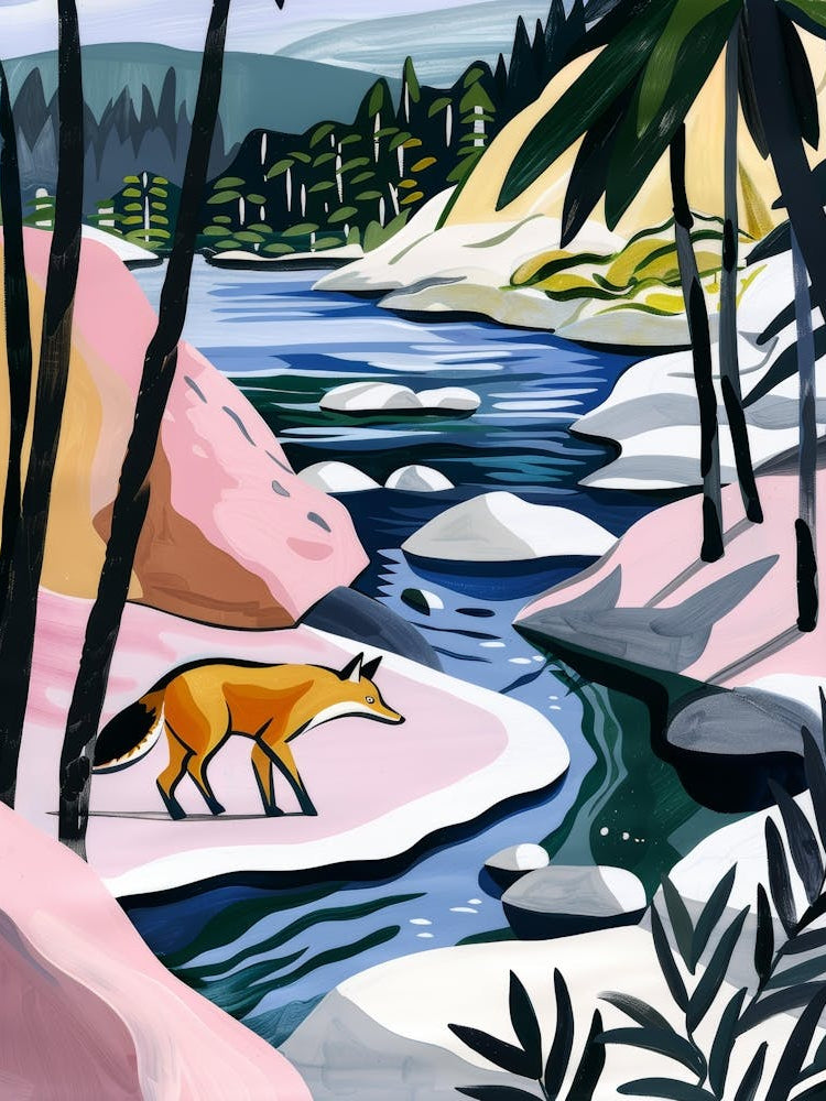 Fox By The River