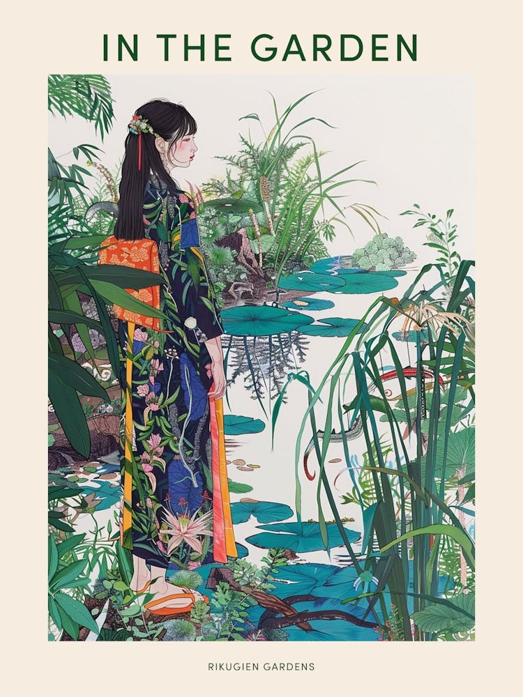 In The Garden Poster Rikugien Gardens Japan 1