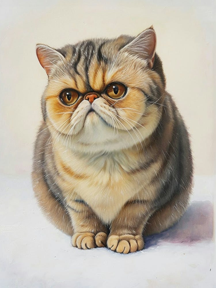 Exotic Shortrhair Cat Painting 3
