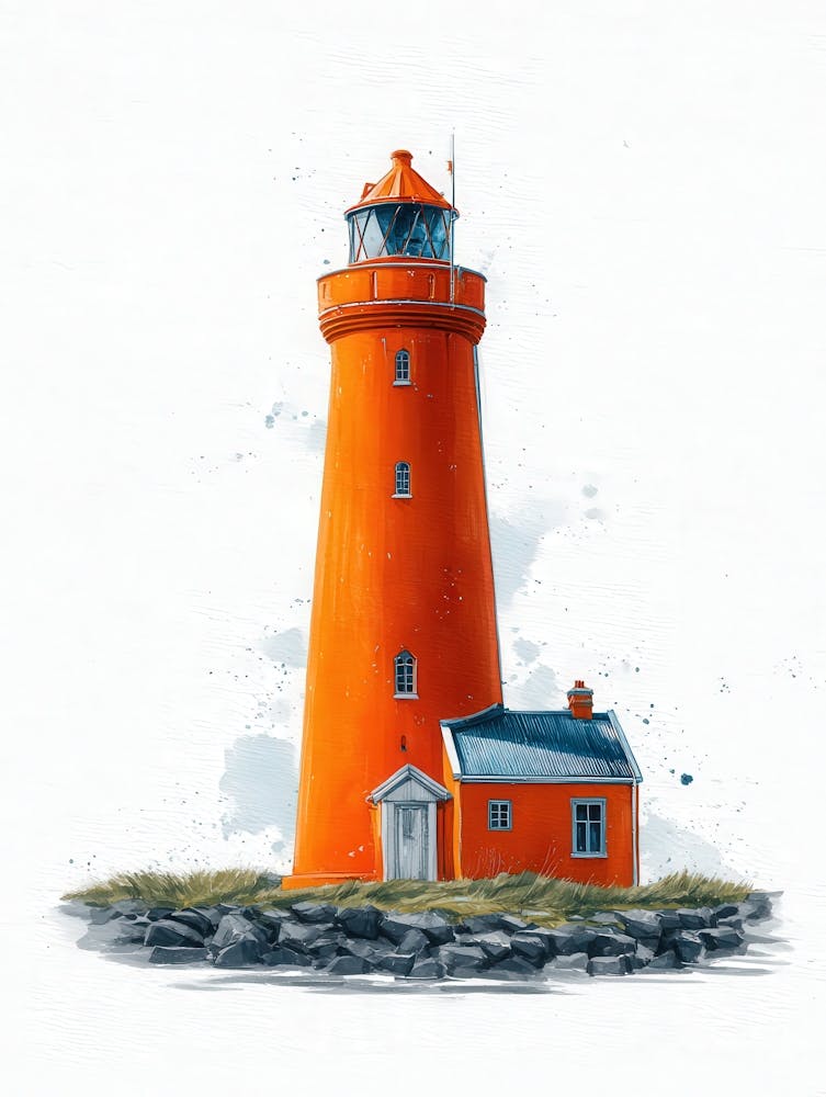 Aihrgdesign Isolated Watercolor Painting Of European Lighthou E1322afd F752 434b B674 7e6edafed46e 2