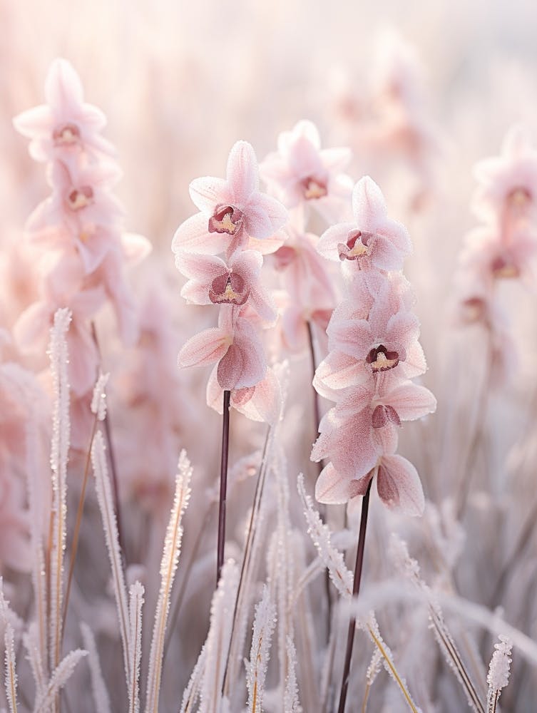 Frosty Botanical Orchid 1