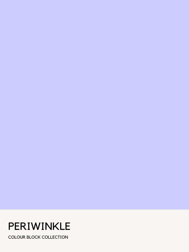 Periwinkle Colour Block Poster Art Print by The Colour Block Collection ...