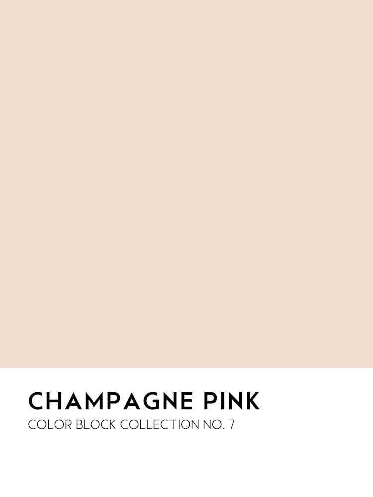 Champagne Pink Color Block Collection Wall
