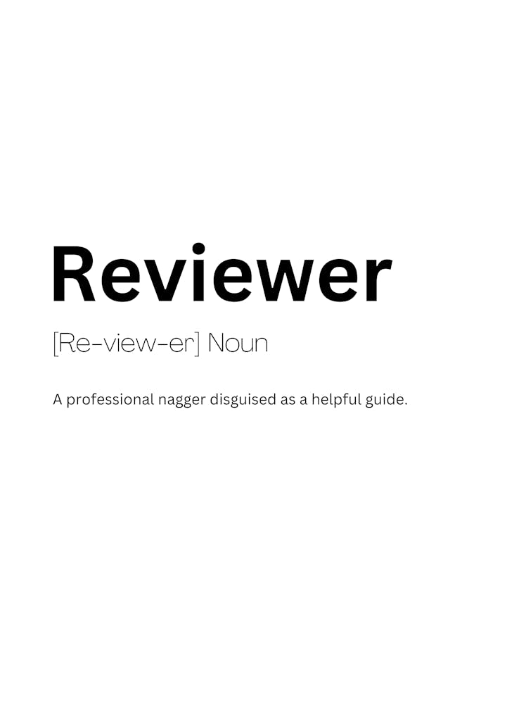 Reviewer Definition Meaning