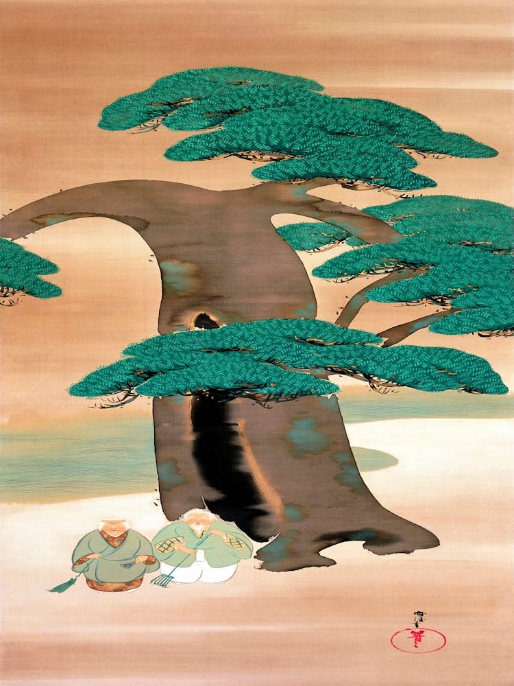 Noh Scene Takasago (1920s), Kamisaka Sekka