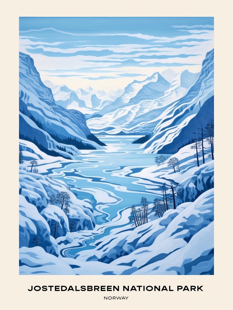 Jostedalsbreen National Park Norway 6 Poster