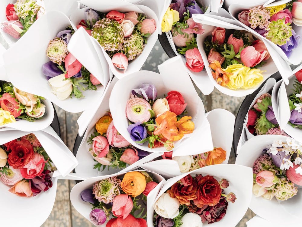 Bouquets Of Spring Flowers