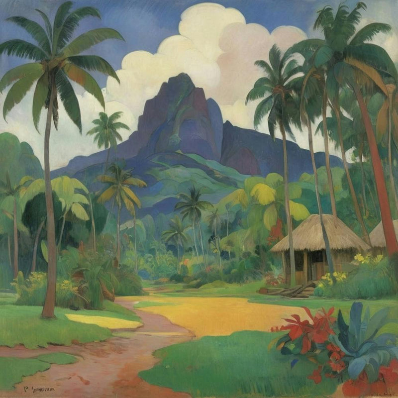 Tahitian Landscape Paul Gauguin 0