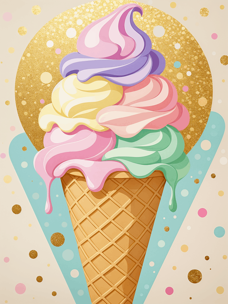 Summer Ice Cream Cone no2