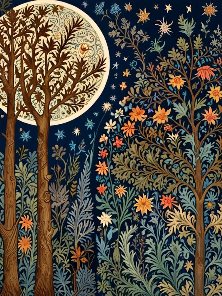 William Morris Moonlight In The Forest 62