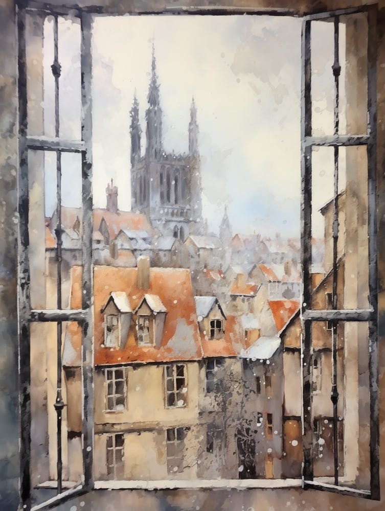 Winter Cityscape Colmar France 3