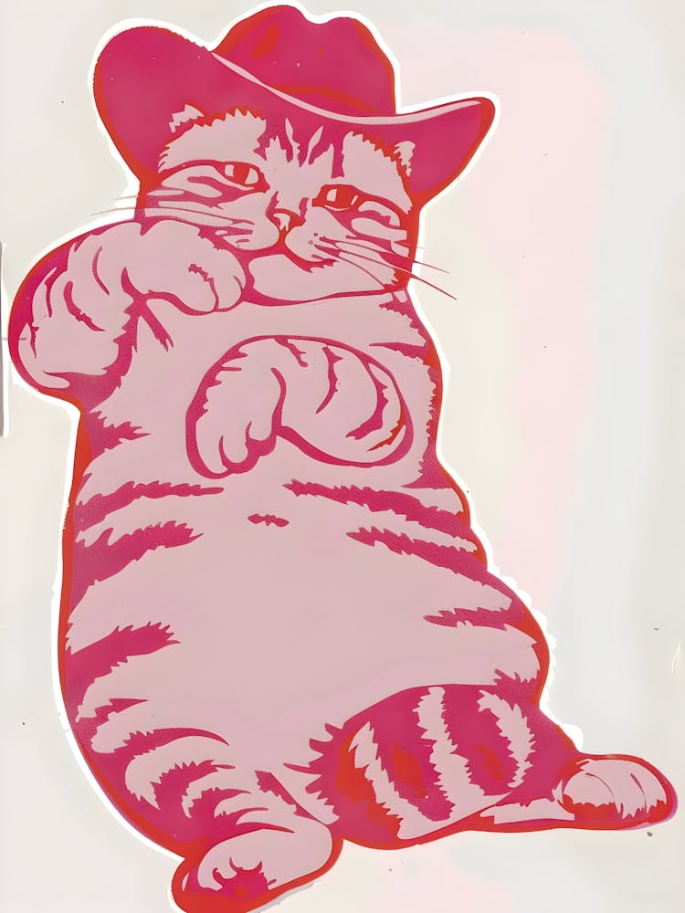 Cat In A Cowboy Hat