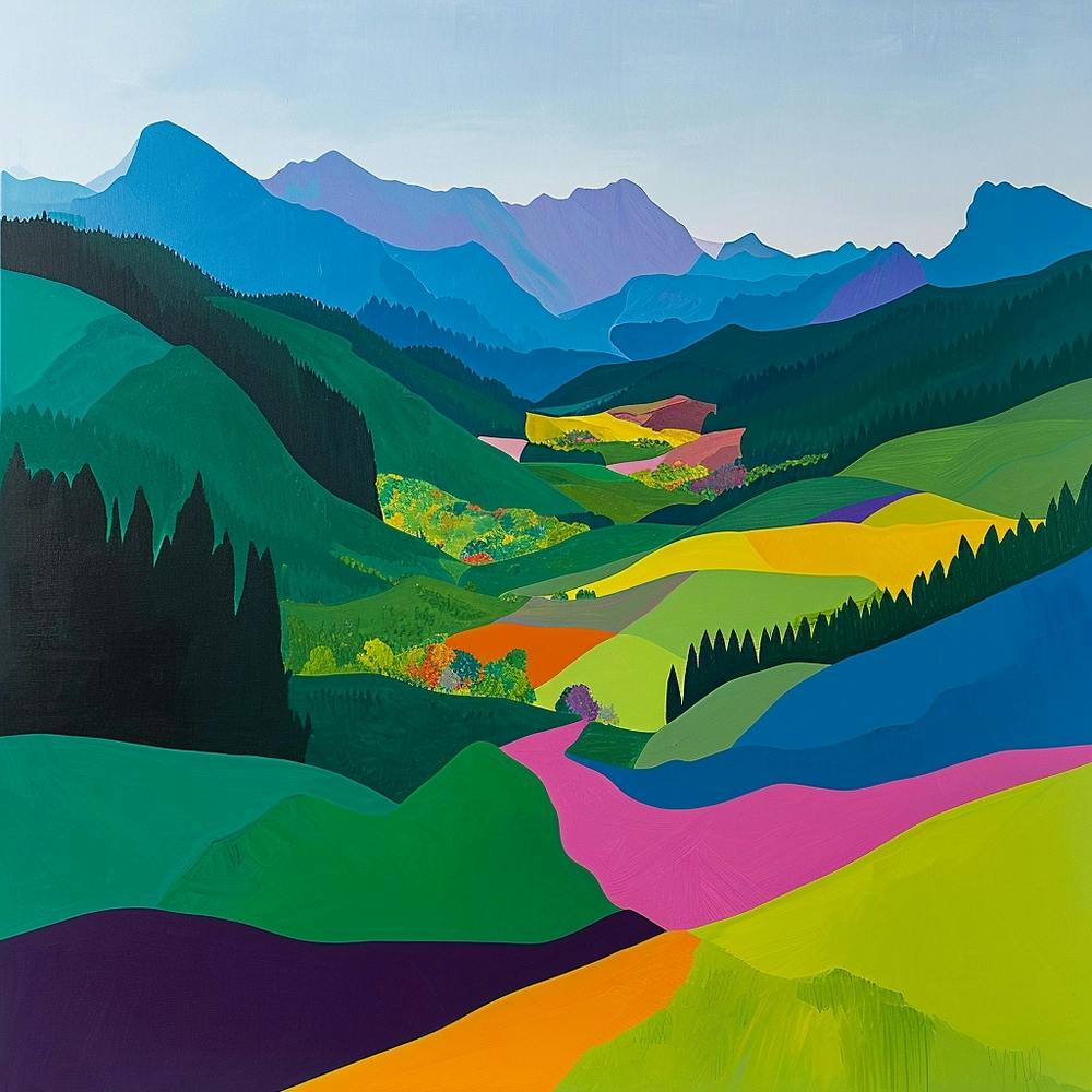 Colourful Abstract Tatra National Park Poland 3