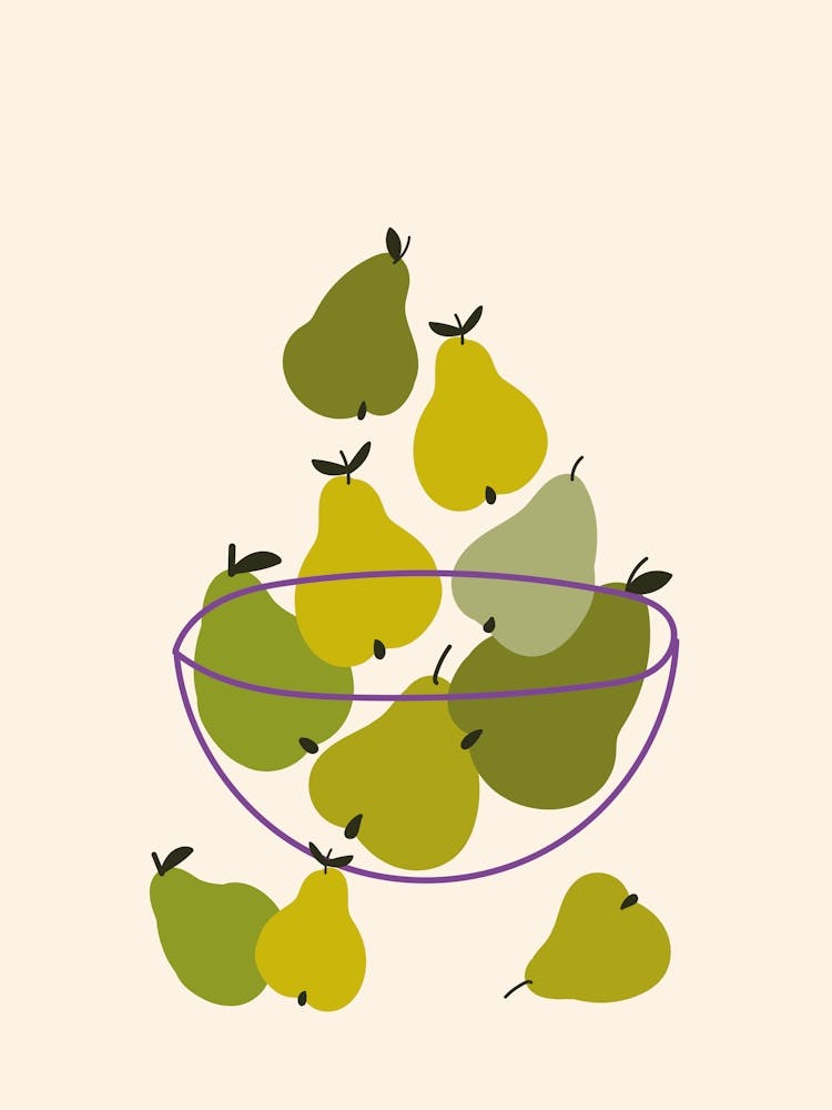 Pears In A Bowl