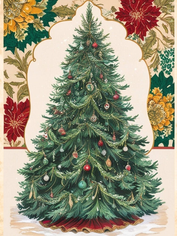 William Morris Christmas Tree 59