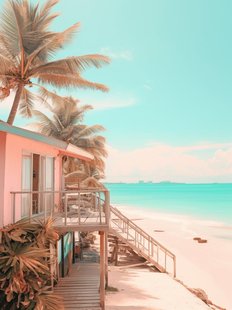 Chaweng Beach Koh Samui Thailand Mediterranean Style Illustration 1