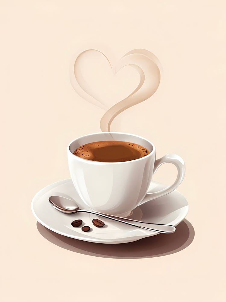 Coffee Cup With Heart