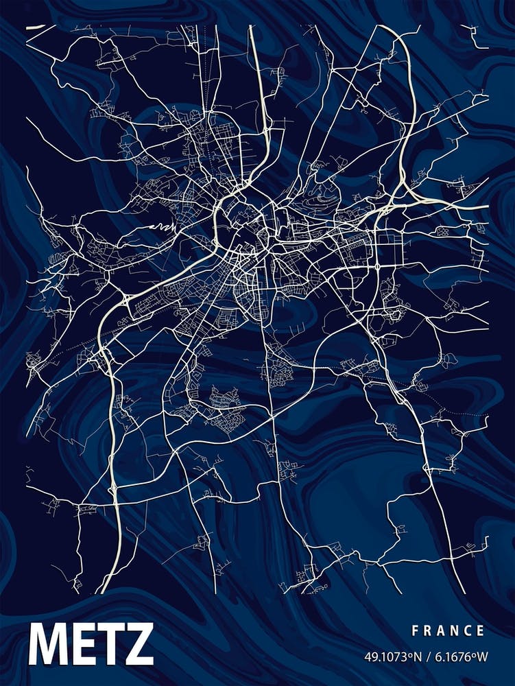 Metz Crocus Marble Map