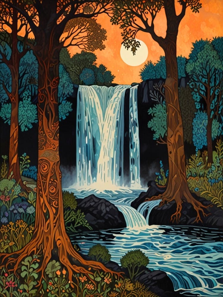 William Morris Twilight In The Forest