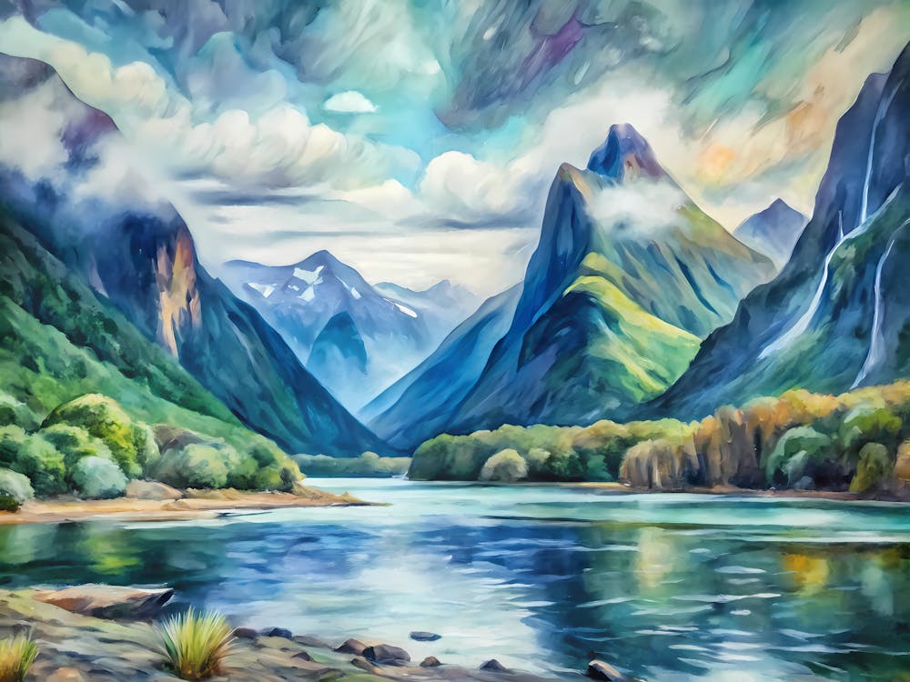 Van Gogh Fiordland National Park New Zealand