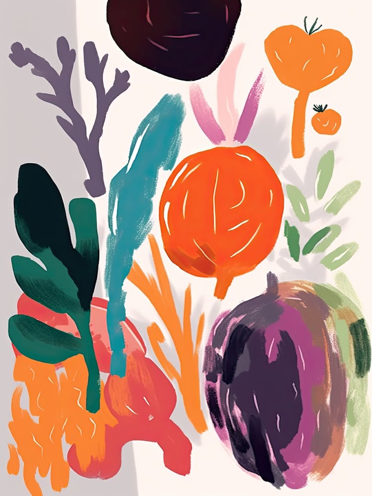 Colourful Celery Illustration 1