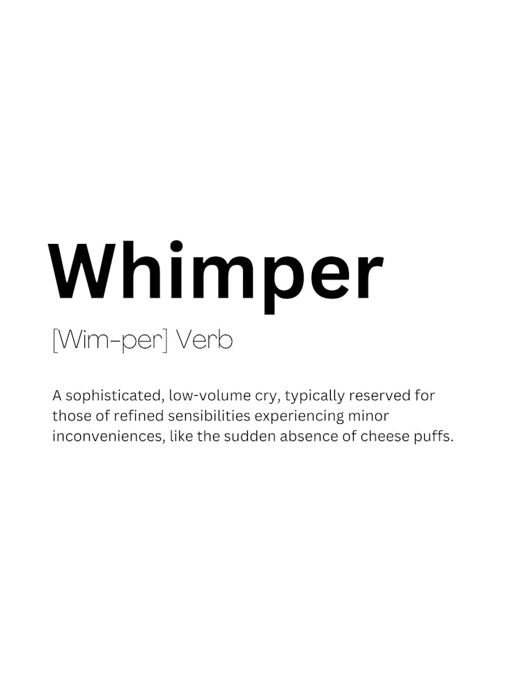Whimper Definition Meaning